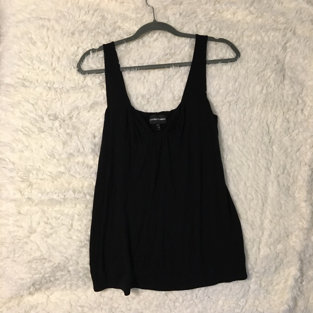 Black Emporio Armani tank top, US size 14